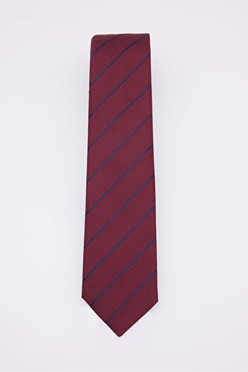 Tudors Classic Pocket Handkerchief Patterned Claret Red Tie