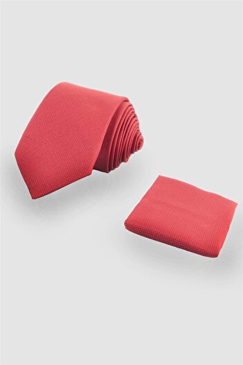 Tudors Plain Men's Tie with Pocket Handkerchief