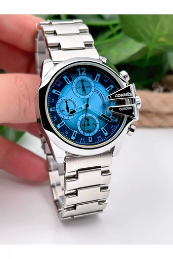 COMMES Women's Wristwatch Colored Glass Crono All Functions Active