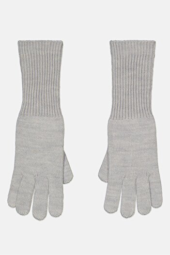 s.Oliver Women One Pair Knitted Gloves, Grey