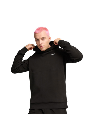 Puma Ανδρικό μαύρο φούτερ σε καθημερινό στυλ Pumatech 68460001