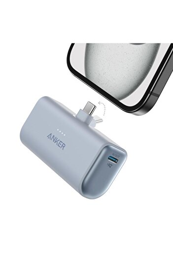 Anker Nano Powerbank 5000 mh 22.5W USB-C- Mavi -A1653