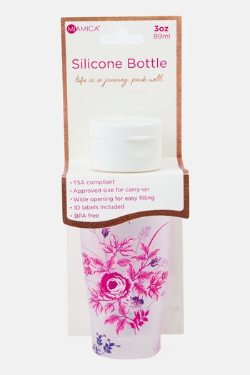 Miamica Refillable Travel Silicone Bottles 89 ml, Purple