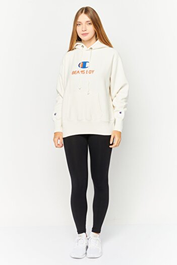 Champion Women Sportswear Fit Long Sleeves Outdoor Hoodies, Off White Combo