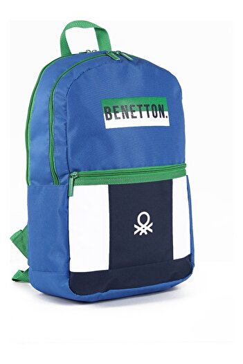 United Colors of Benetton Синьо-білий унісекс рюкзак 04275