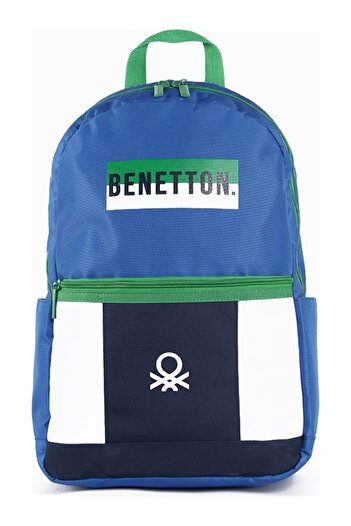 United Colors of Benetton Синьо-білий унісекс рюкзак 04275