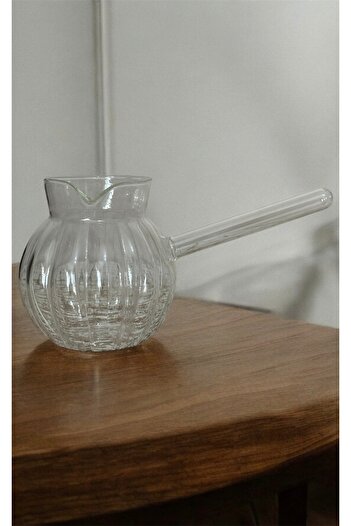 LeesHome Glass Coffee Pot Striped - Heat Resistant