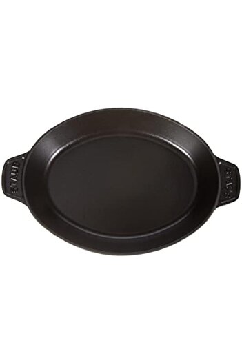 STOREMAX Goldwhirl La Cocotte Cast Iron Serving Plate with Lid, Cast Iron, Black Trendflash 467437