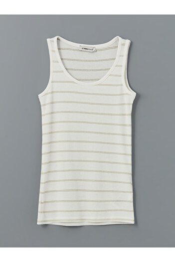 LC Waikiki Quality Parts from Celebi Store |   U Neck Striped Women's Tank Top