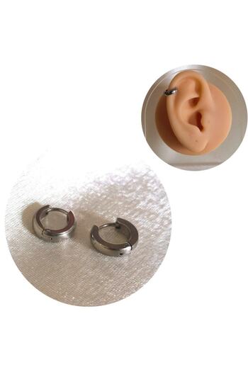Bylin Surgical Steel Mini Hoop Earring 7 Mm