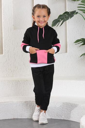 zepkids Black Color Girl's Pants