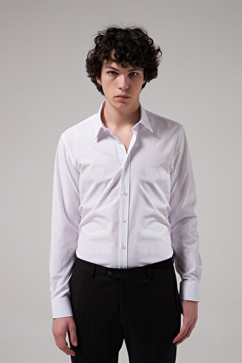 Tween Slim Fit Beyaz Gömlek