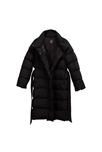 Penelope Black L Mona Collection - 100% Goose Feather Coat