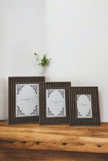 HANEM Set of 3 Decorative Photo Frame & Wood Mdf