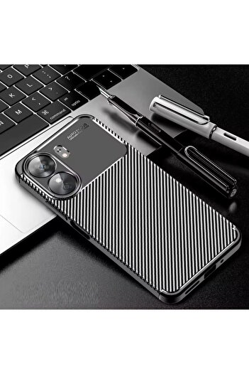 m.tk moveteck Xiaomi Poco X7 Pro Case Camera Protected Protruding Carbon Pattern Colorfast Protective  Cover