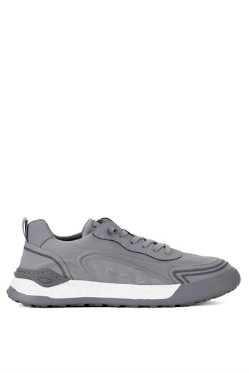 GAMELU Men's Gray Walking Shoes - 25Ym Wine