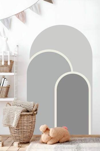 Grafikup Boho Arch Wall Sticker - Living Room Kids Room Bohemian Wall Sticker