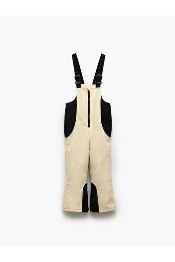 Koton Oversize Adjustable Strap Zipper Detailed Ski Jumpsuit