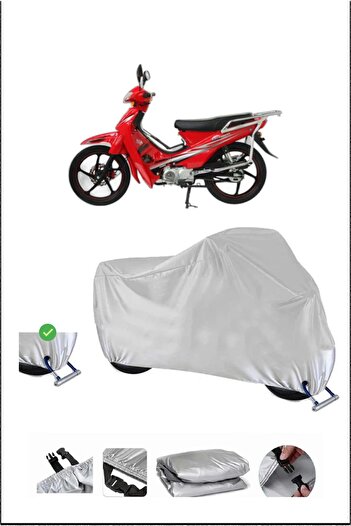 Breen Mondial 100Mfh Lock Compatible Waterproof Resistant Motorcycle Canvas-Gray
