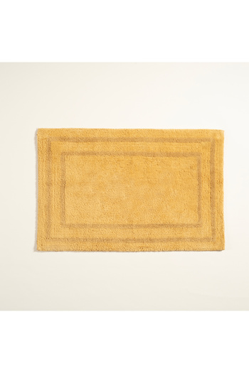 Zsa Zsa Zsu Ματ μπάνιου από 100% βαμβάκι διπλής όψης 60x90 εκ. κίτρινο