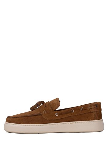Ayakkabı Fuarı Ανδρικό Loafer από γνήσιο καστόρι - Elite ALF01 Tan