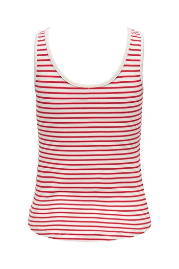 ONLY Red Tank Top - Onldevın, Button Detail 15346304
