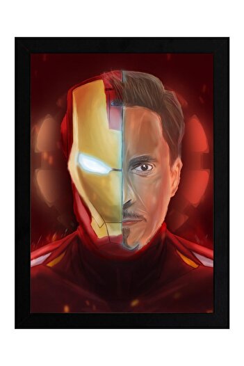 Saturn Pictură înrămată Iron Man - Poster de film Iron Man Marvel