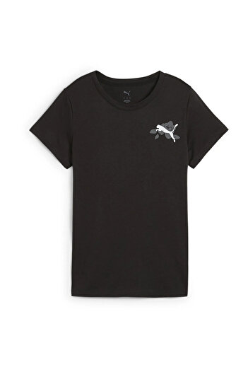 Puma Graphics Train Concept Women Black Casual Style T-Shirt 52655901