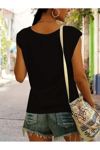 Deocept Γυναικείο μπλουζάκι Casual Oversize με λαιμόκοψη V