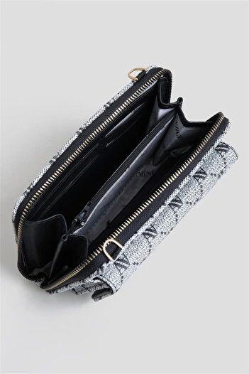 Armine 324 Gray Dotted Women's Shoulder Bag - Crossbody Bag