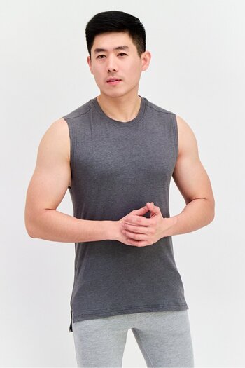 Legend Men Sportswear Fit Sleeveless Training Vest, Grey
