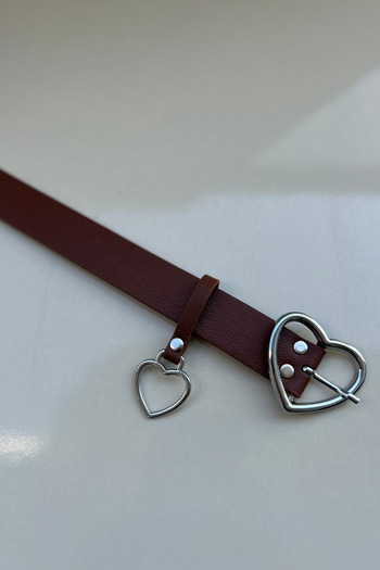 keisy Ζώνη Amour Silver Heart Buckle