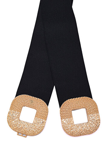 Paçuli Moda Square Imported Women's Belt with Snap Buckle