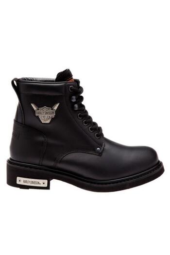 Harley Davidson Ανδρικές μαύρες (μαύρες) δερμάτινες casual μπότες Gibson