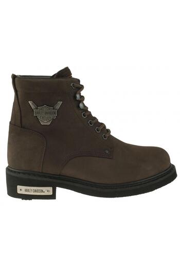 Harley Davidson Γυναικεία μποτάκια Gibson σε σκούρο καφέ Nubuck Casual