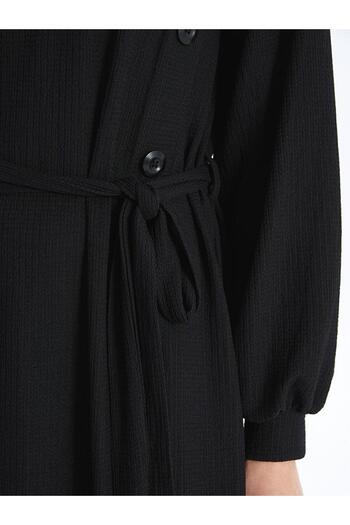 LC Waikiki High Collar Straight Long Sleeve Women's Dress