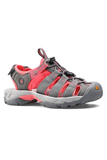 HUMTTO Burnu Kapalı Gri Pembe Outdoor Kadın Unisex Trekking Spor Sandalet
