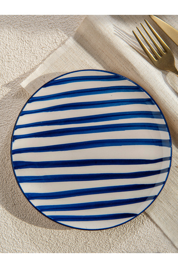 M'art Home Bleu Fleur Set of 6 Cake Plates - 19 cm