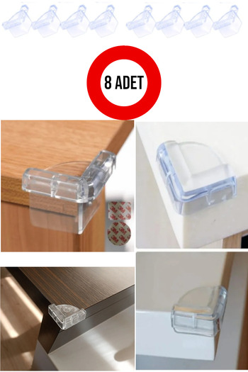 CocoVia (8 Pieces) Baby Corner Edge Protector / Silicone Table Corner Edge Protector / Protective Corner Holder