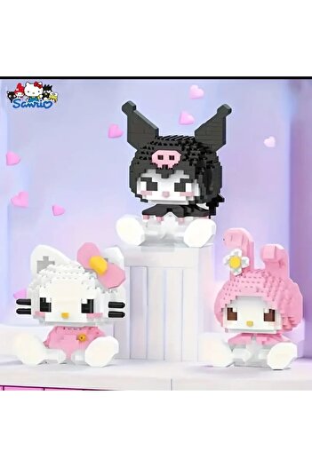 Kaptan Mavi Sanrio My Melody Bricks - 3D Patterned Character Figure Puzzle Puzzle Toy