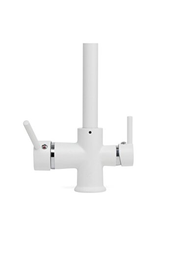 FAUMIX 3-Way White Kitchen Sink Faucet with Purifier Outlet and Spout