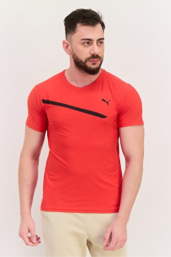 Puma Men Sportswear Fit Short Sleeve Training T-Shirt, Red