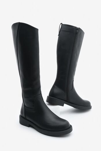 Marjin Black Sirante - Casual Women's Boots with Zipper