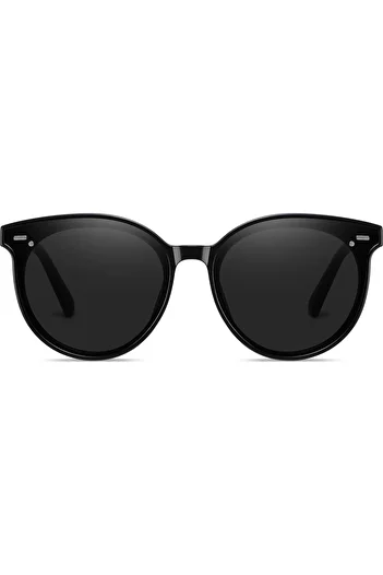TomyHelf Black Frame Black Glass Unisex Sunglasses