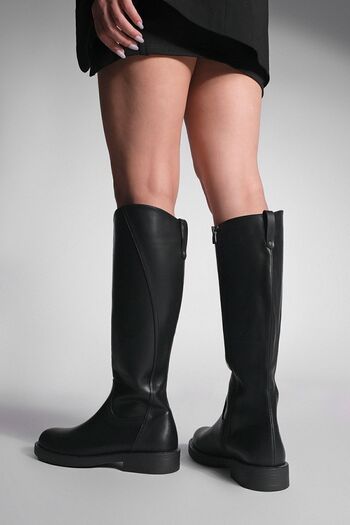 Marjin Black Sirante - Casual Women's Boots with Zipper