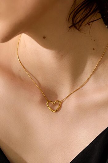 New Obsessions Stainless Steel Necklace - 3 Sizes, Knotted and Heart-Pronged