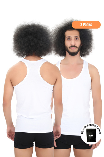 CNT Men's 3-Piece Full Lycra Rambo Sports Tank Top