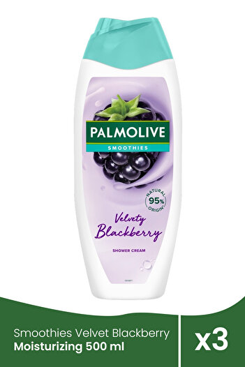 Palmolive Smoothies Velvet Blackberry Moisturizing 500 ml x 3 pieces
