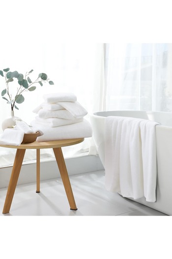 KAYABEY HOME White Two Pieces Velvet Hand Face Towel Soft Luxury Guest Sports Towel
