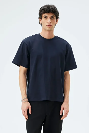 IAMNOTBASIC Navy Blue Jeff T-Shirt